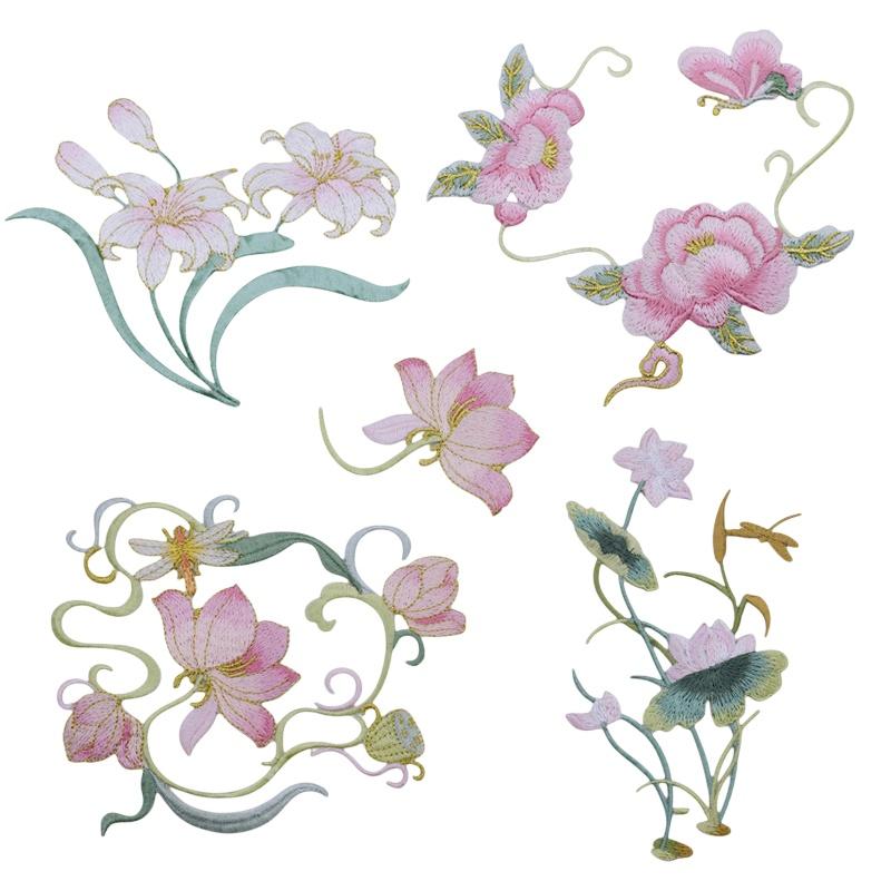 Applique Patch Flower - 1Pcs Iron On Embroidered Flower Applique