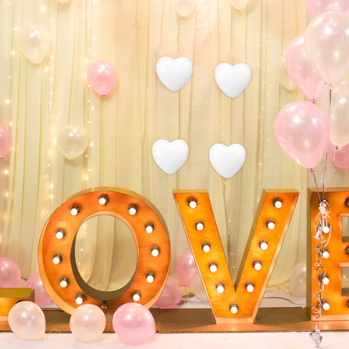 Embellish Craft - 20Pcs Mild Safe Odorless Foam Heart