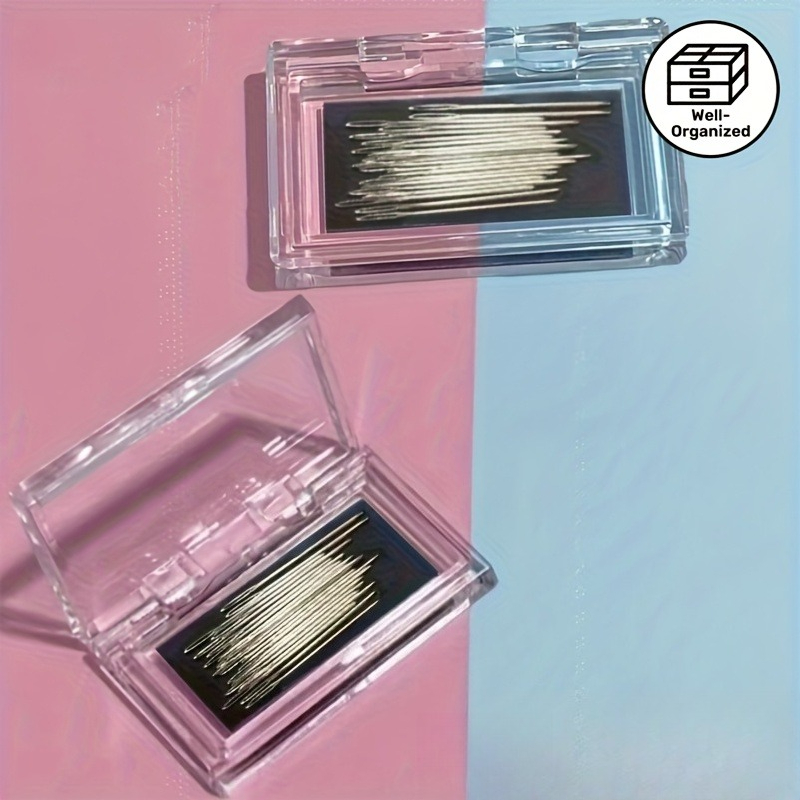 Craft Embellishment Storage - Magnetic Needle Storage Box with Hand