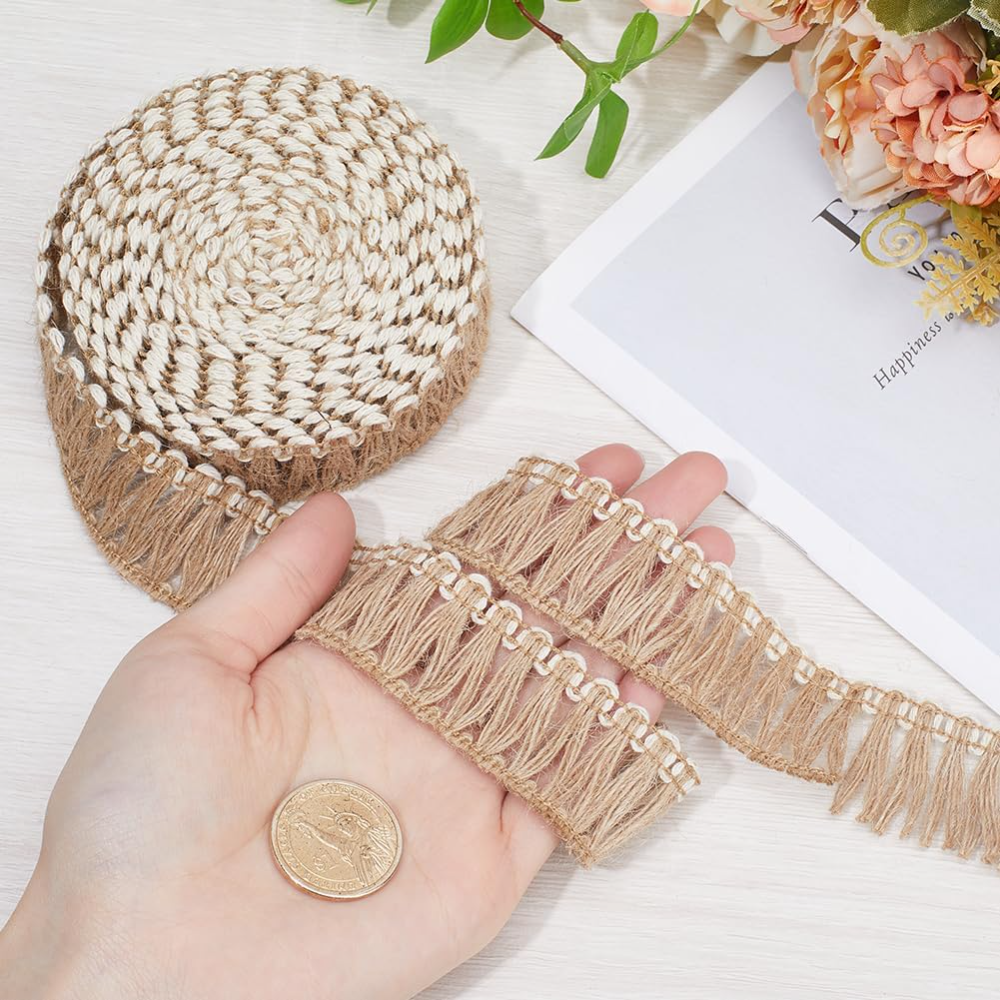5 Meters Burlap Fringe Tassel  - Tassel Fringe Trim avis et prix