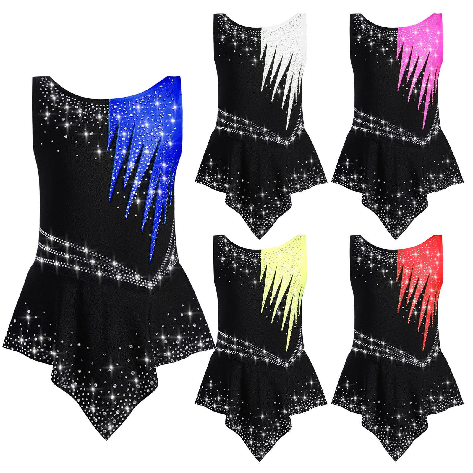 Girls Rhinestones Contrast Col - Rhinestone Banding Trim avis et prix