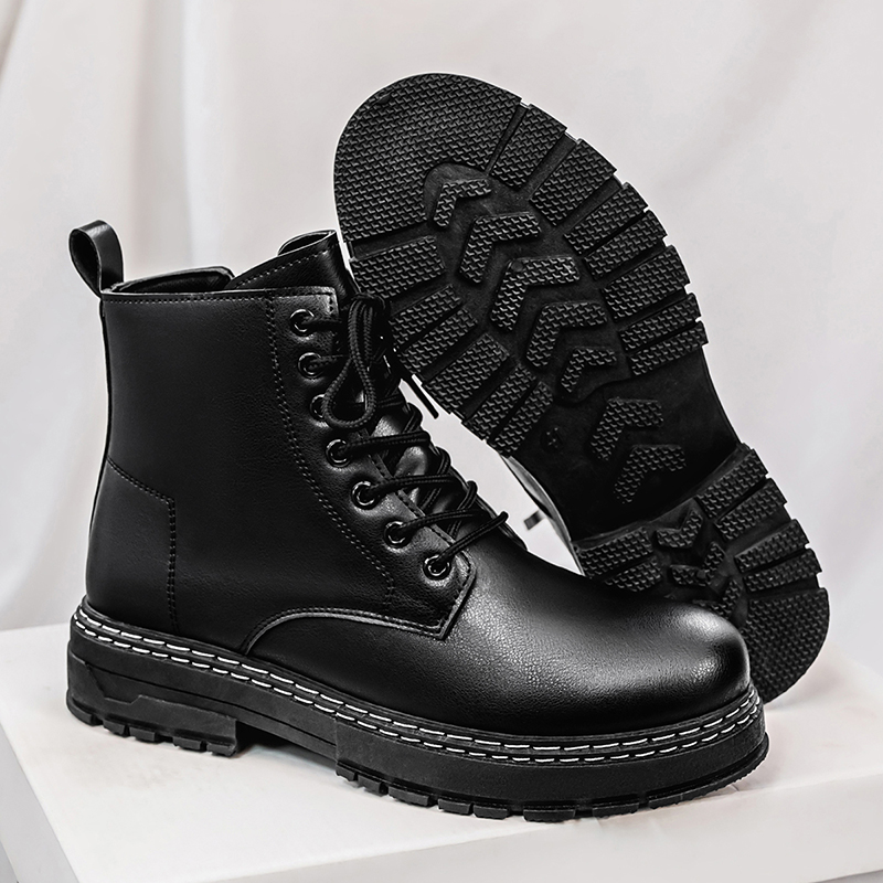 Men's 4-Season Black Patent Le - Guipure Lace Panel avis et prix