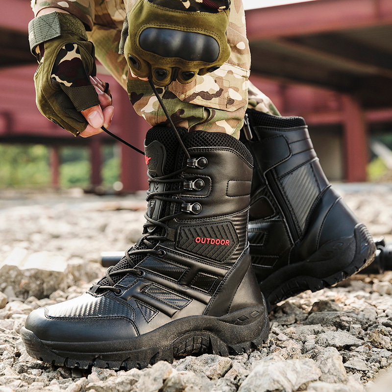 actical Military Boots Large S - Guipure Lace Panel avis et prix