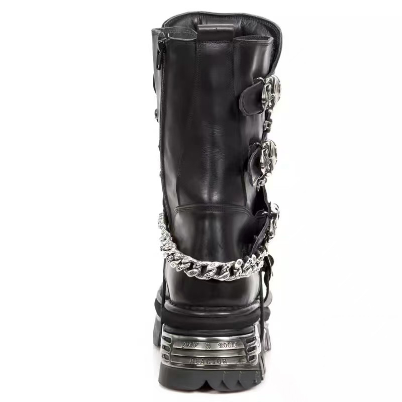 Fashion Men's Genuine Leather  - Guipure Lace Panel avis et prix