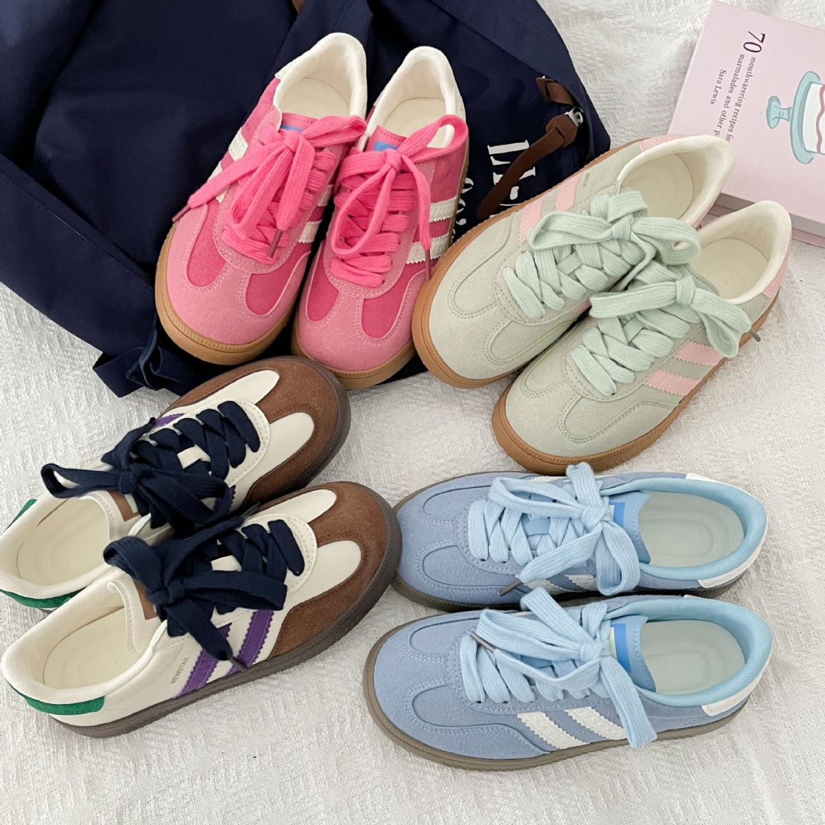 Vintage-style sneakers for wom - Guipure Lace Panel avis et prix