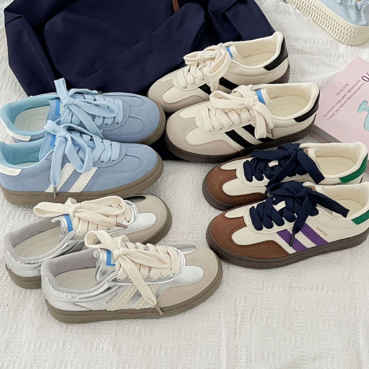 Vintage-style sneakers for wom - Guipure Lace Panel avis et prix