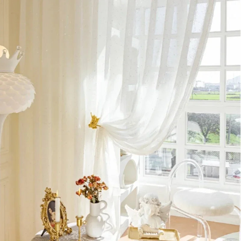 French Sheer Curtains for Livi - Sequin Fabric Panel avis et prix