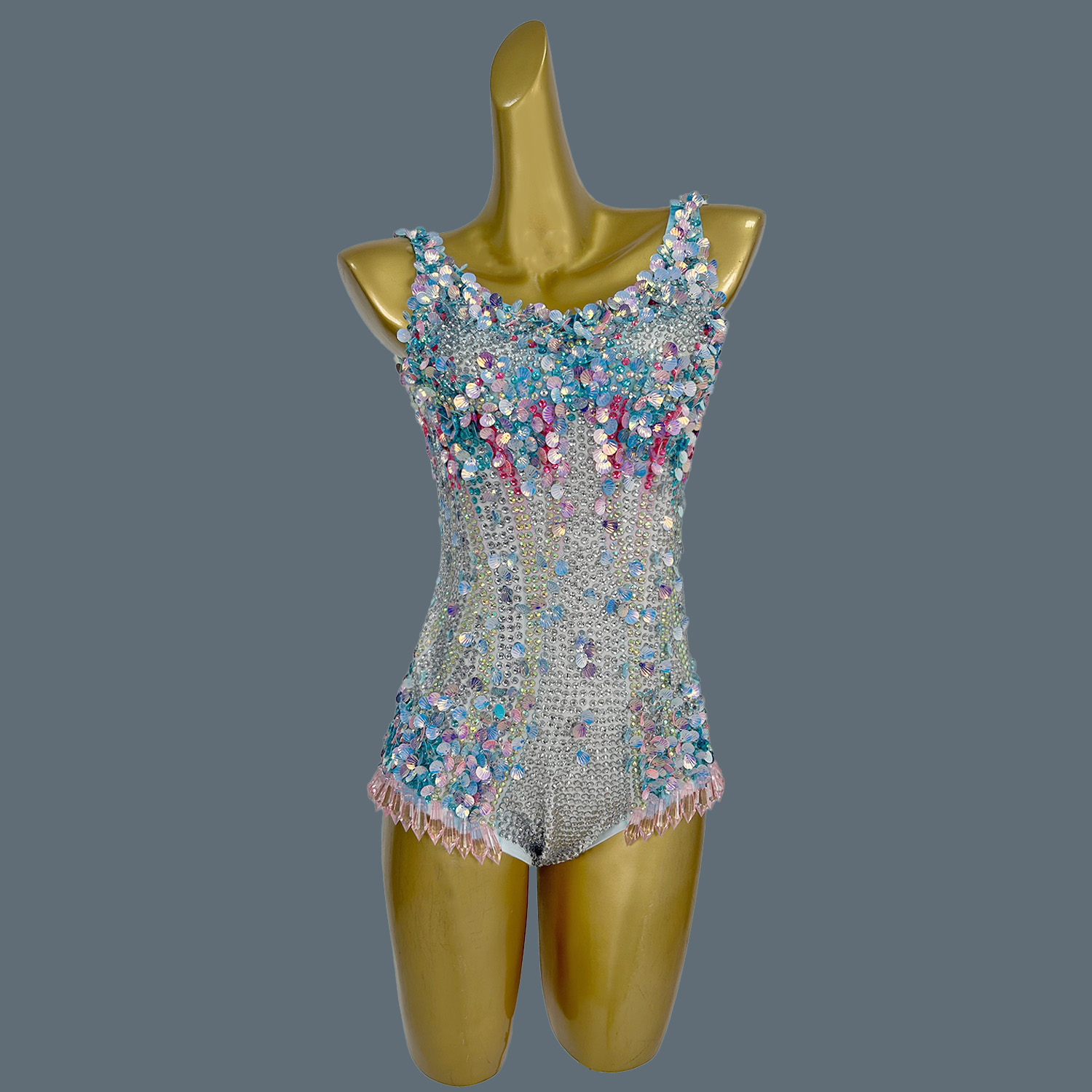 Women Sexy Stage Rhinestones S - Rhinestone Banding Trim avis et prix