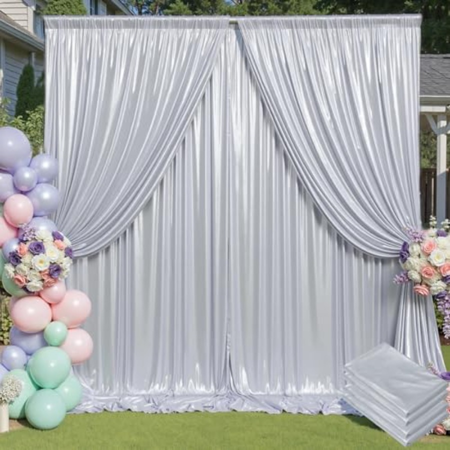 Parties and weddings: silver s - Sequin Fabric Panel avis et prix