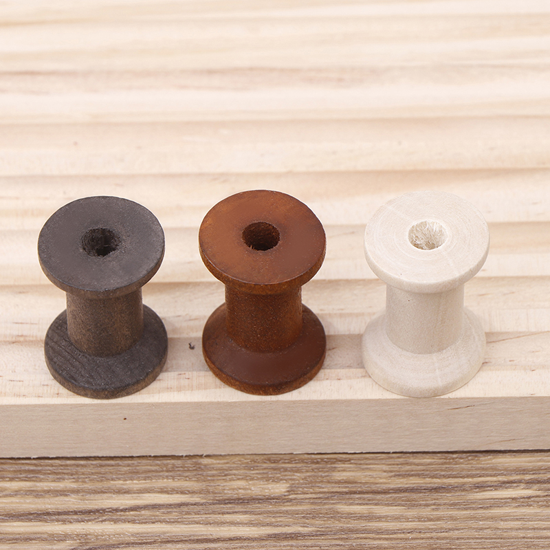 10Pc Vintage Wooden Spools DIY - Organza Ribbon Spool avis et prix