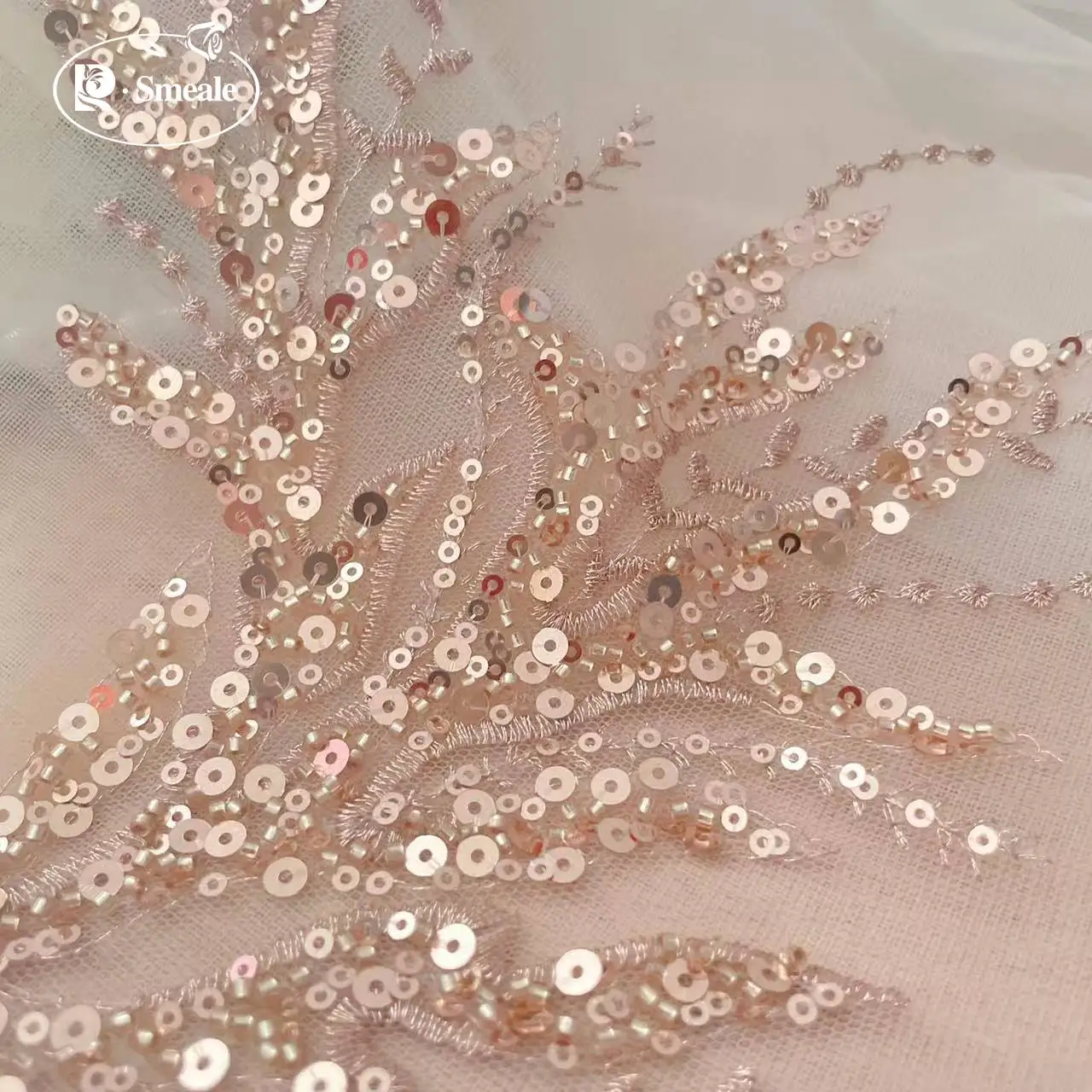 5Pair-2Pair.Rose Gold Sequin T - Applique Patch Flower avis et prix
