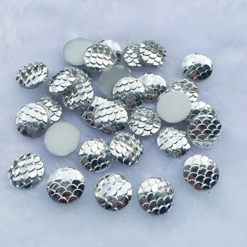 80pcs 12mm Mermaid Fish Scale  - Embellishment Glue Craft avis et prix