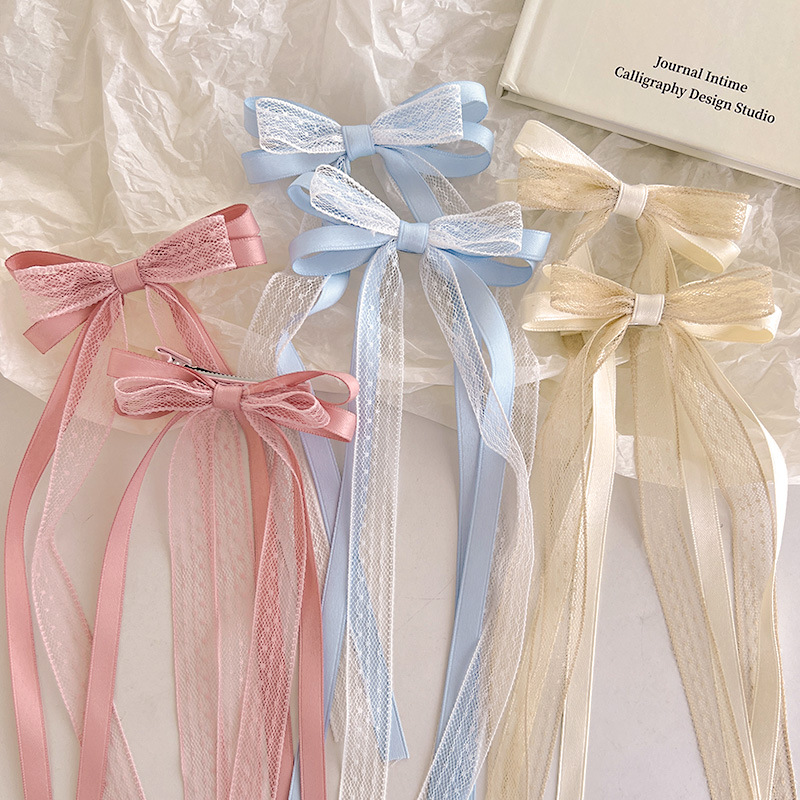 Sweet Children Bowknot Hairpin - Tassel Fringe Trim avis et prix