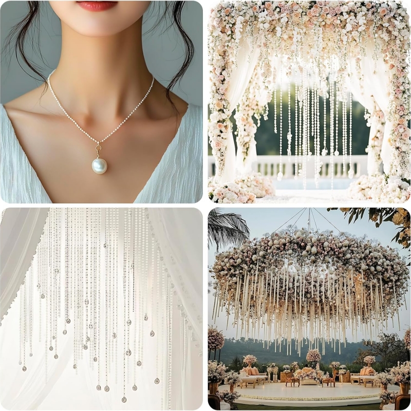 2/5m ABS Imitation Pearl Bead  - Pearl Trim Chain avis et prix