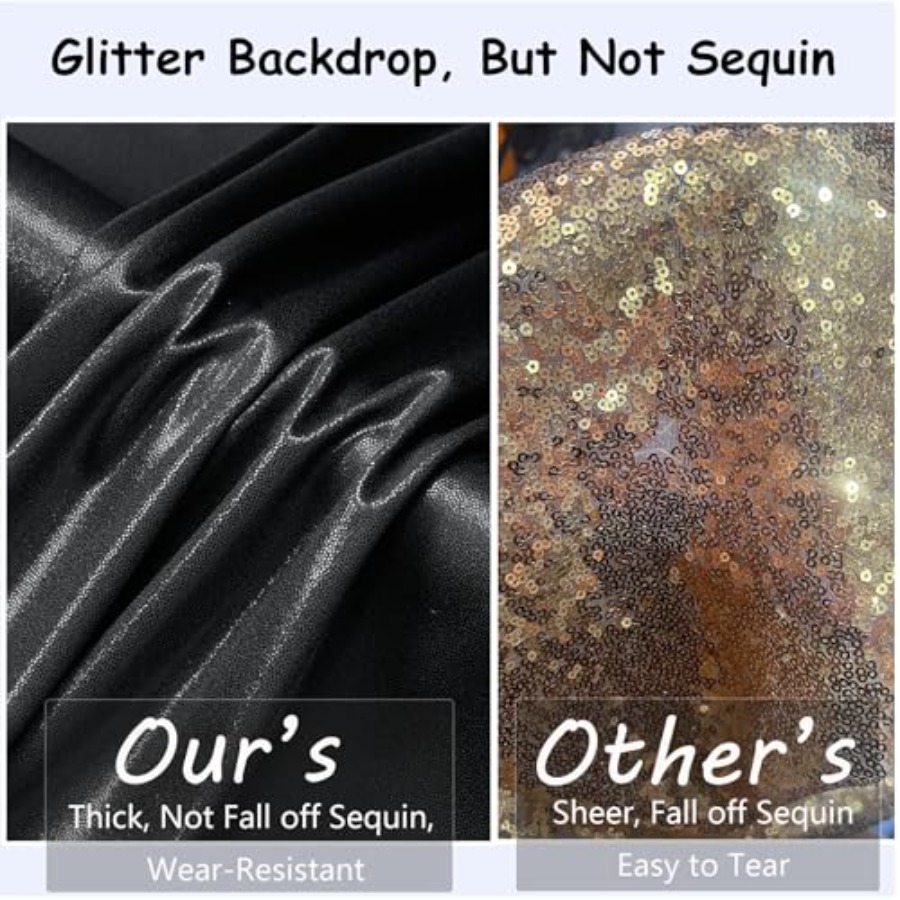 Party backdrop curtain: wrinkl - Sequin Fabric Panel avis et prix