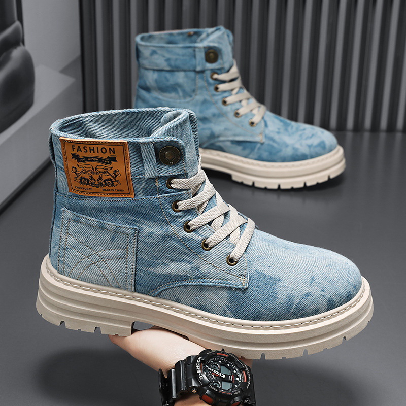 Spring High Top Mens Shoes 202 - Guipure Lace Panel avis et prix