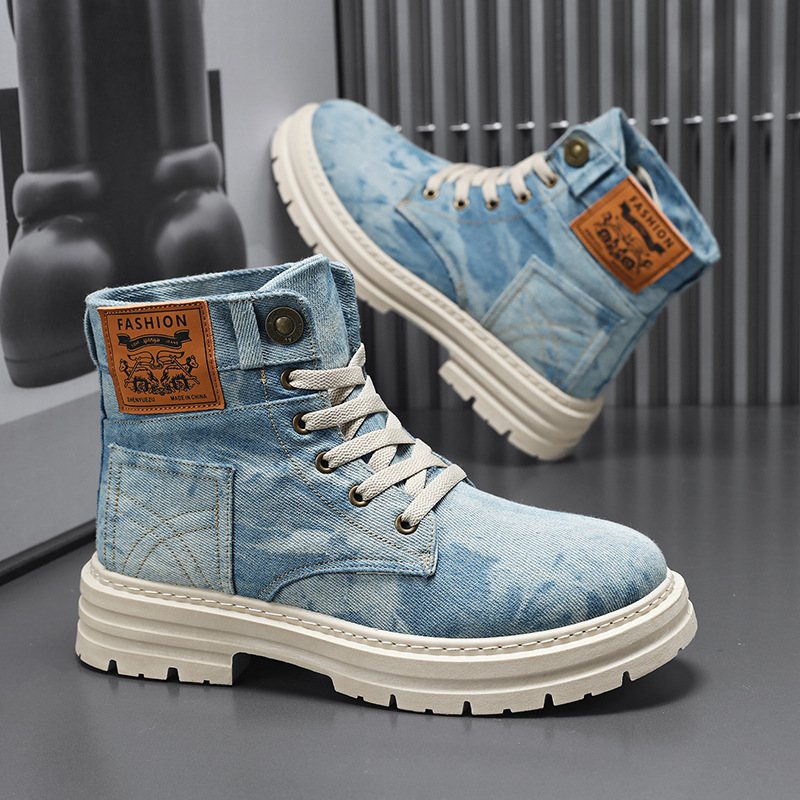Spring High Top Mens Shoes 202 - Guipure Lace Panel avis et prix