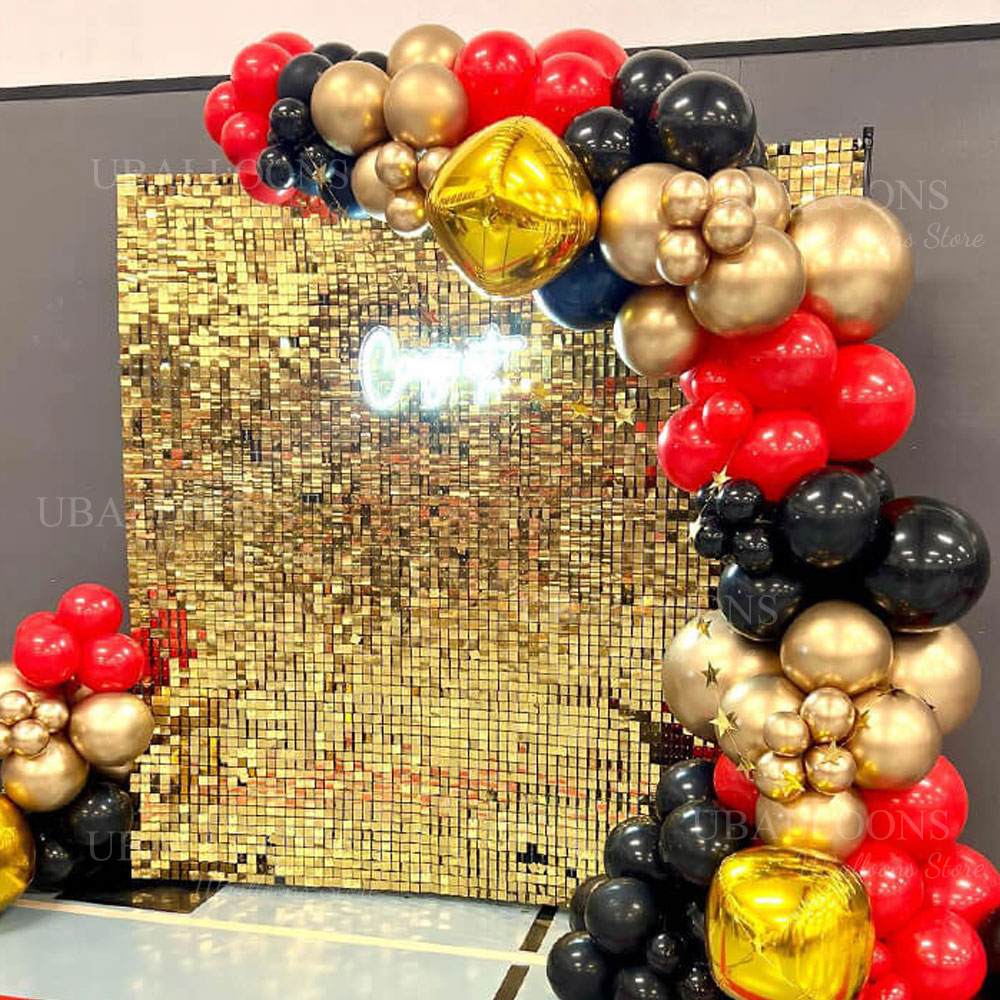Champagne Gold Shimmer Backdro - Sequin Fabric Panel avis et prix