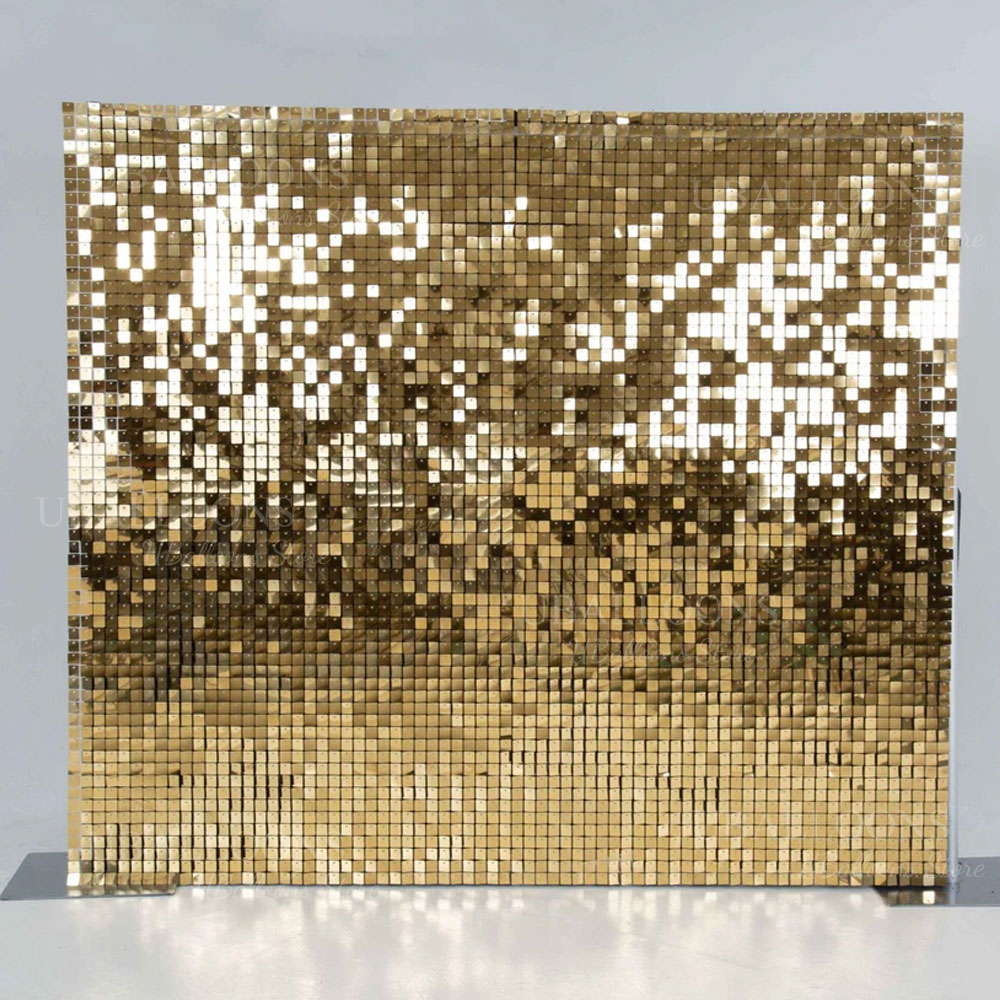 Champagne Gold Shimmer Backdro - Sequin Fabric Panel avis et prix