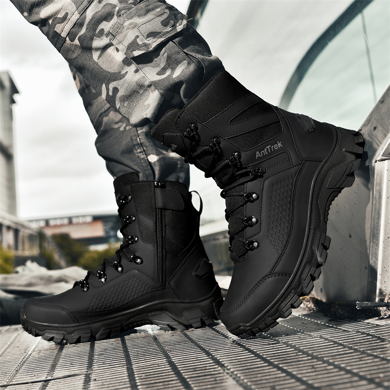 New Men Tactical Boots Hunting - Guipure Lace Panel avis et prix