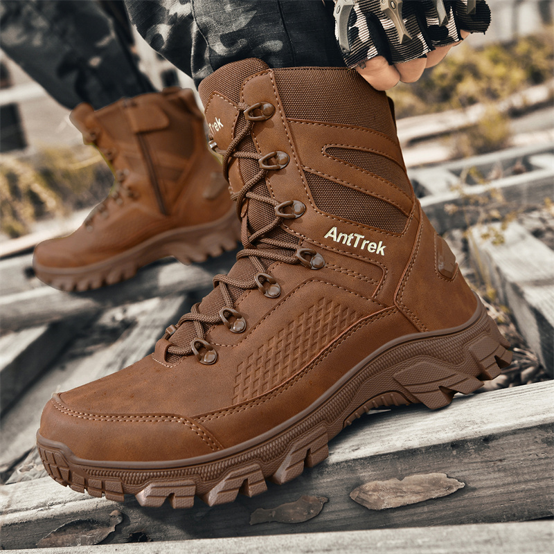 New Men Tactical Boots Hunting - Guipure Lace Panel avis et prix