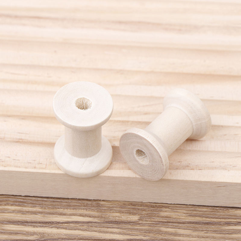 10Pc Vintage Wooden Spools DIY - Organza Ribbon Spool avis et prix