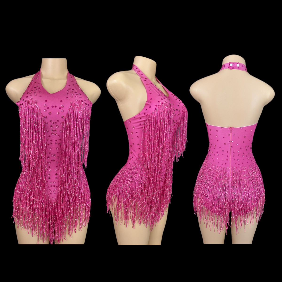 Sparkly Rhinestones Fringe Bod - Rhinestone Banding Trim avis et prix
