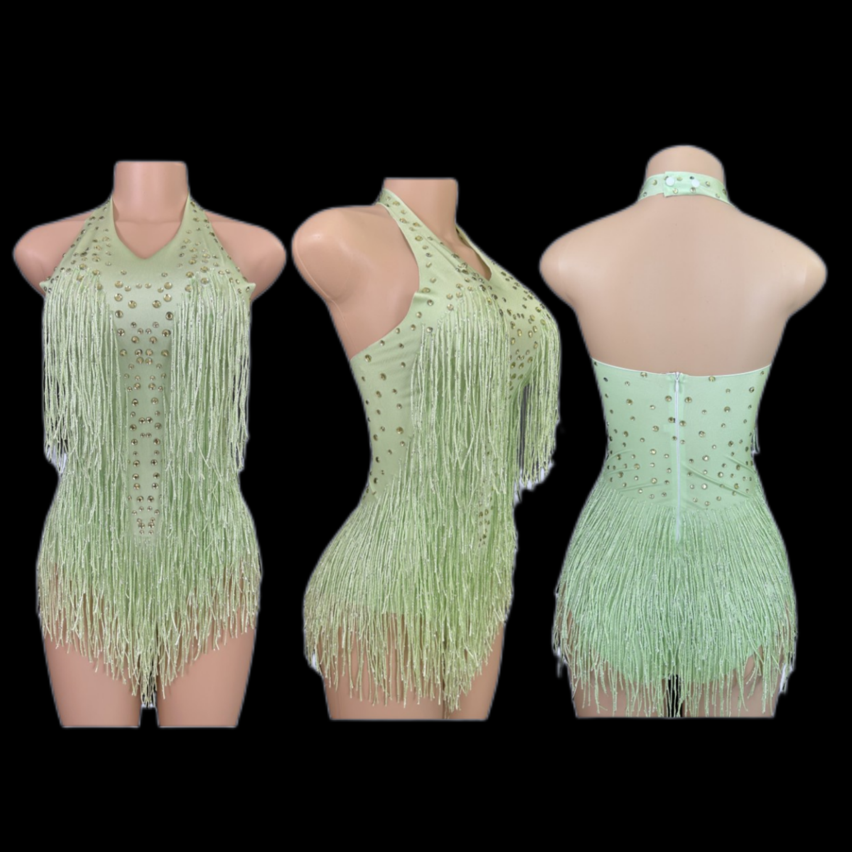 Sparkly Rhinestones Fringe Bod - Rhinestone Banding Trim avis et prix