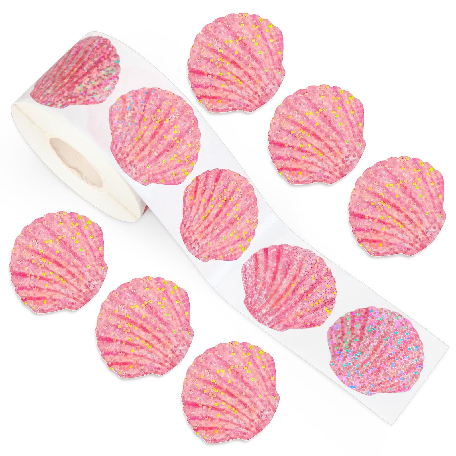 500 Pcs Summer Seashell Sticke - Glitter Vinyl Roll avis et prix