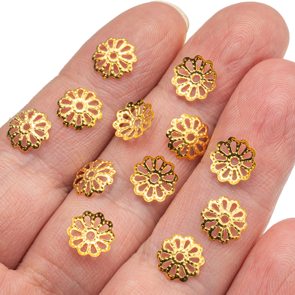 200pcs 7/9mm Filigree Flower H - Embellishment Crafts avis et prix