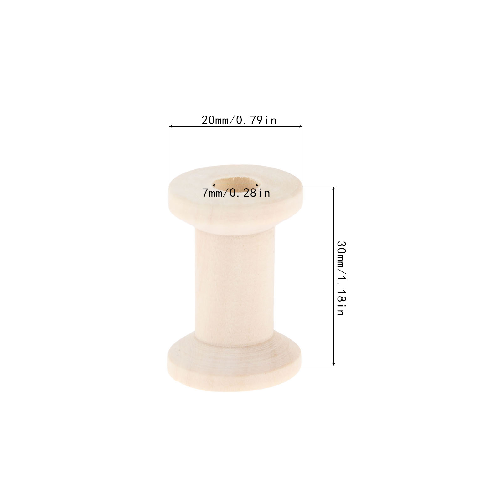 10Pcs Sewing Wooden Bobbins Sp - Organza Ribbon Spool avis et prix