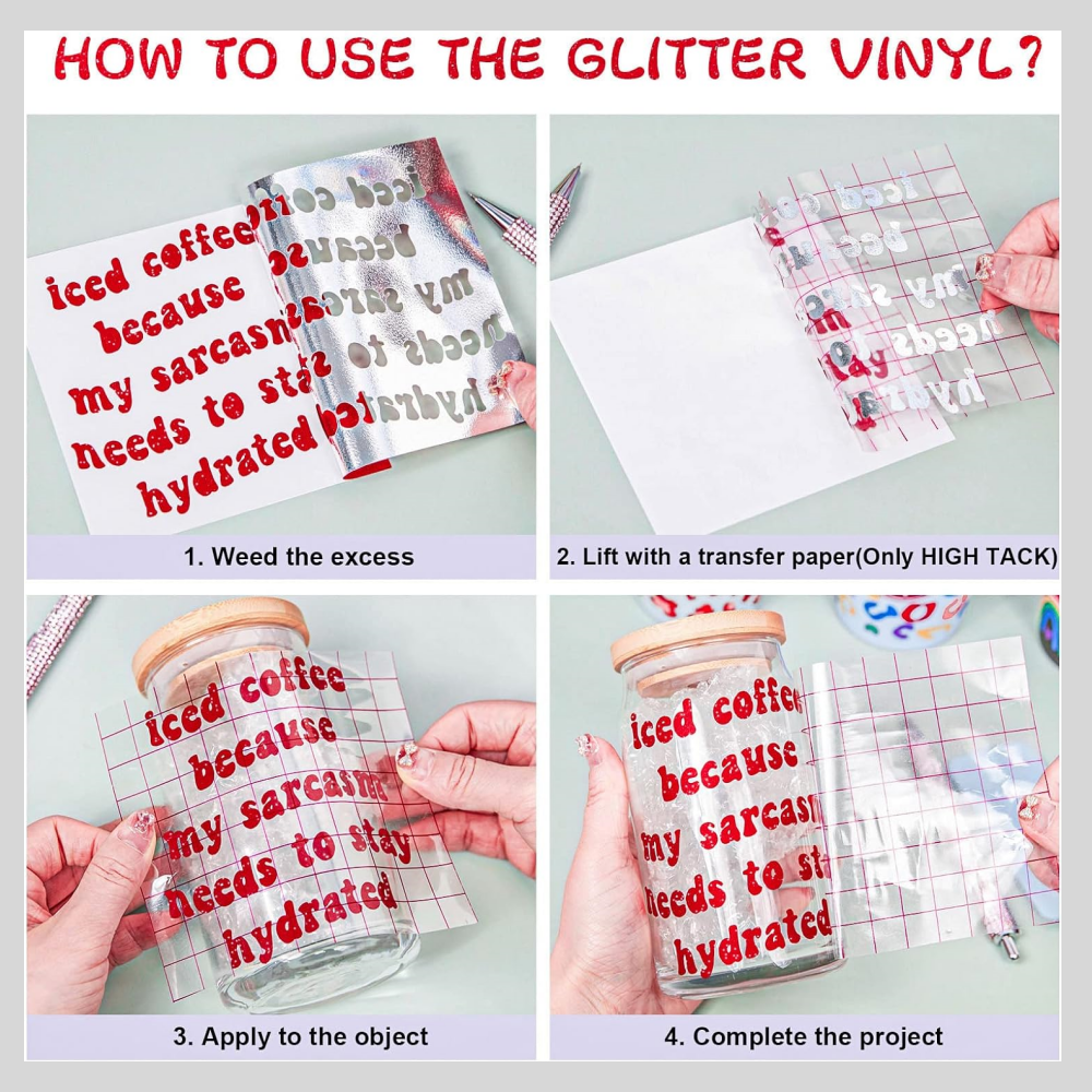 Smart Glitter Adhesive Vinyl f - Glitter Vinyl Roll avis et prix
