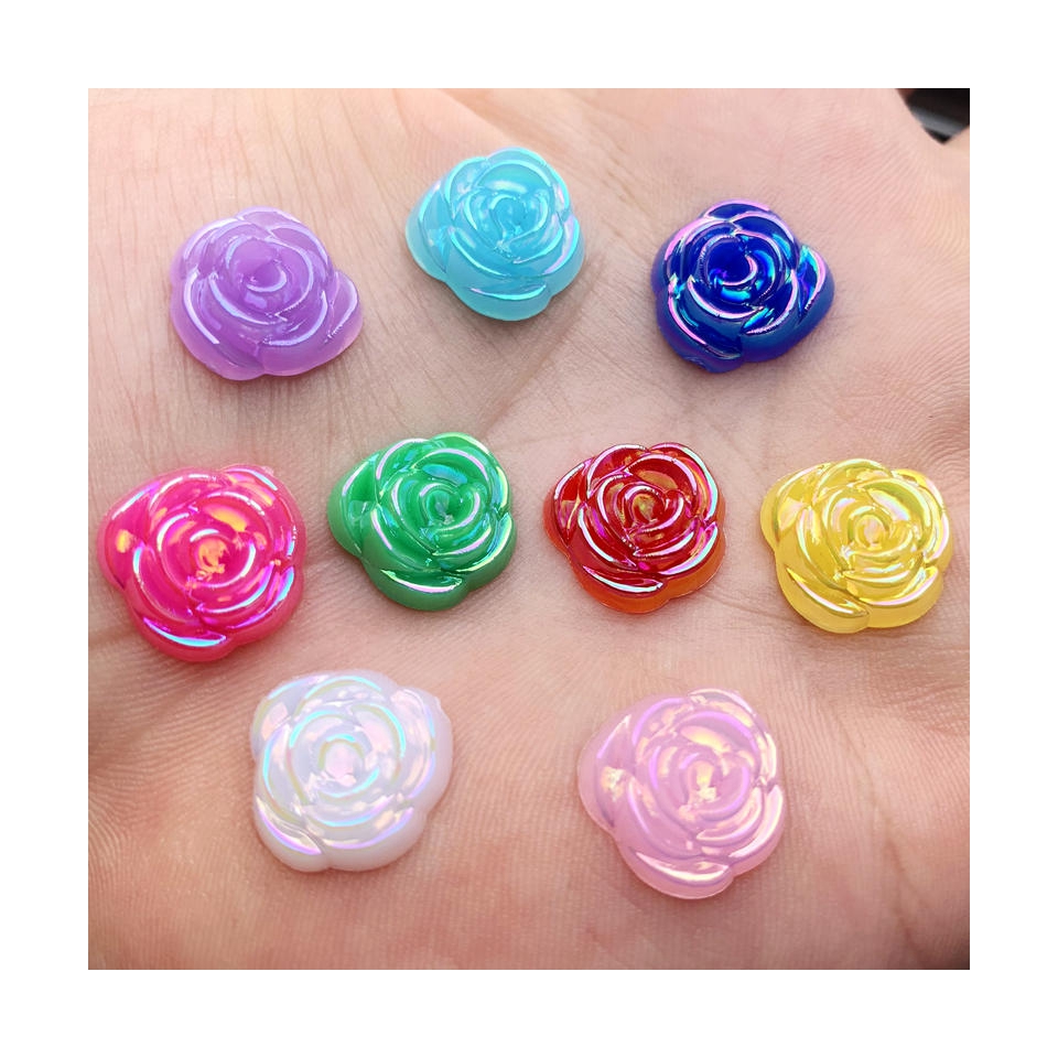 40pcs 14mm Gold Rose Flowers R - Embellishment Glue Craft avis et prix