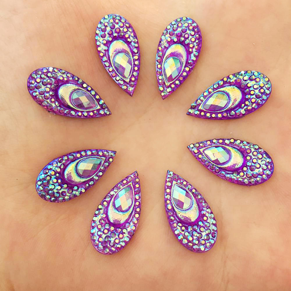 40PCS Resin 10*20mm Teardrop P - Embellishment Glue Craft avis et prix