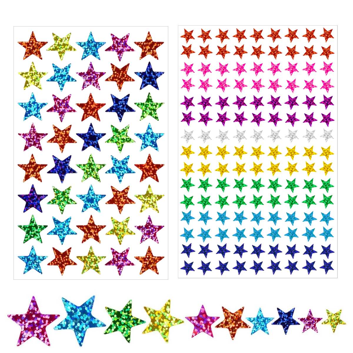 25 sheets Star Stickers 2040pc - Glitter Vinyl Roll avis et prix