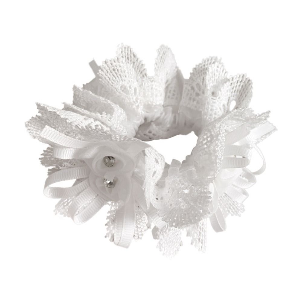 Elegant Lace Trim Hair Ropes R - Rhinestone Banding Trim avis et prix