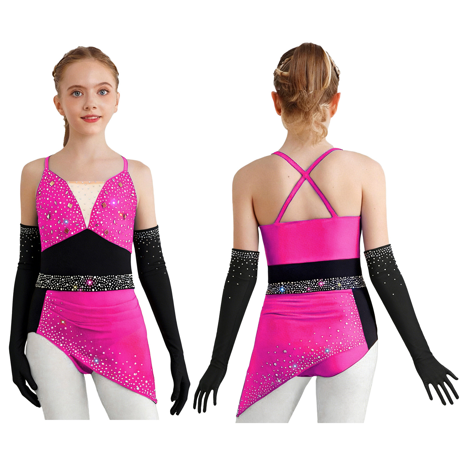 Teen Girls Shiny Rhinestones L - Rhinestone Banding Trim avis et prix