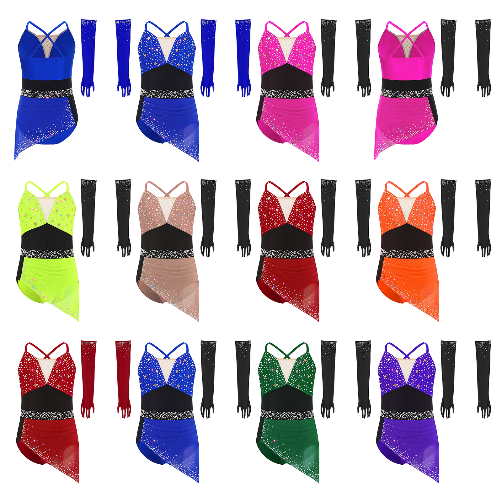Teen Girls Shiny Rhinestones L - Rhinestone Banding Trim avis et prix