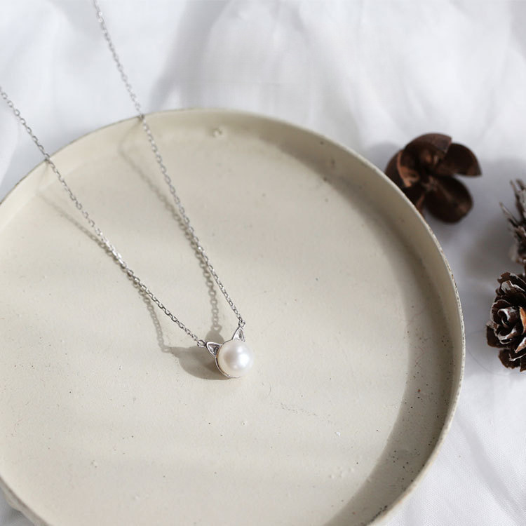 Fashion 925 Sterling Silver Je - Pearl Trim Chain avis et prix