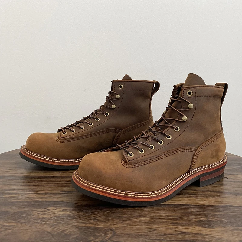Vintage British Men Ankle Boot - Guipure Lace Panel avis et prix
