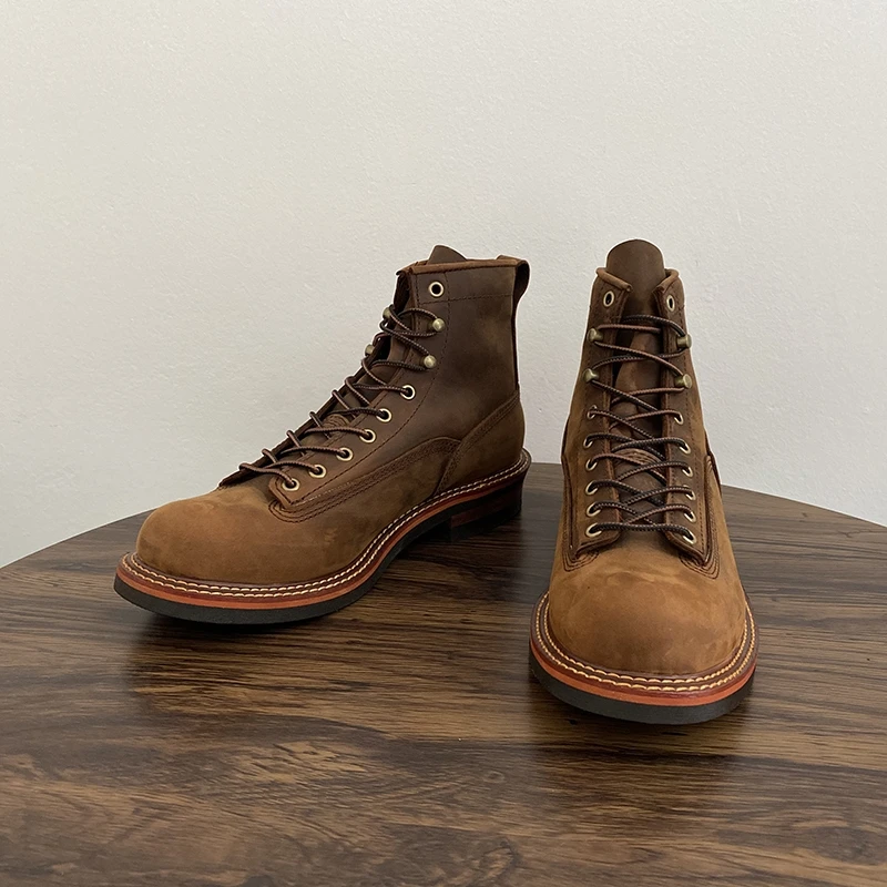 Vintage British Men Ankle Boot - Guipure Lace Panel avis et prix