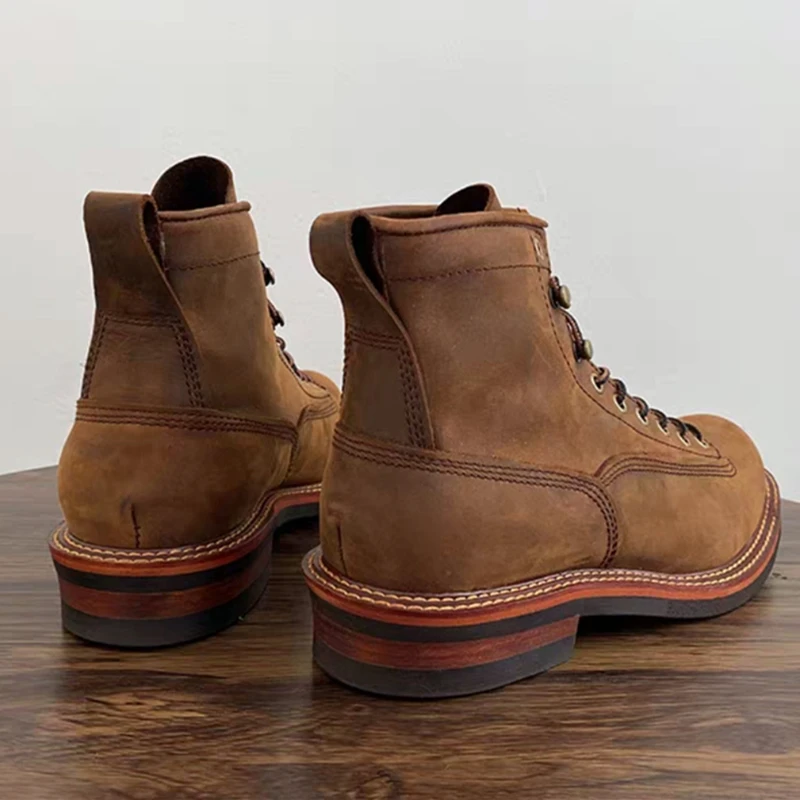 Vintage British Men Ankle Boot - Guipure Lace Panel avis et prix