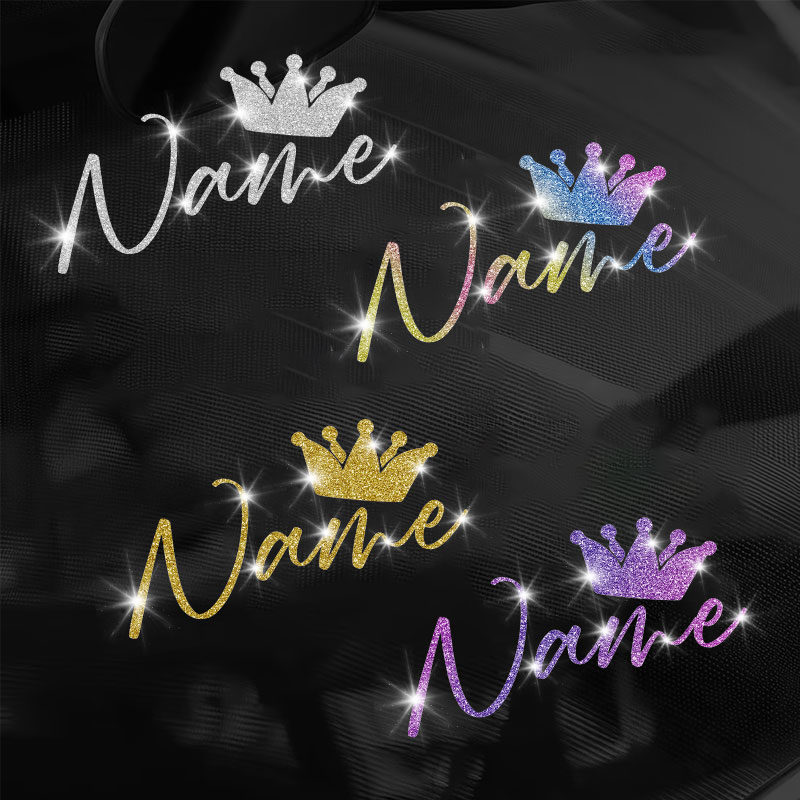 1PC Custom Glitter Crown and N - Glitter Vinyl Roll avis et prix