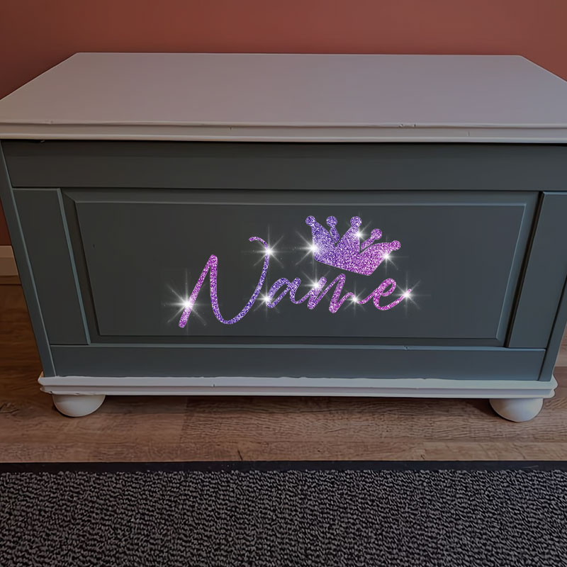 1PC Custom Glitter Crown and N - Glitter Vinyl Roll avis et prix