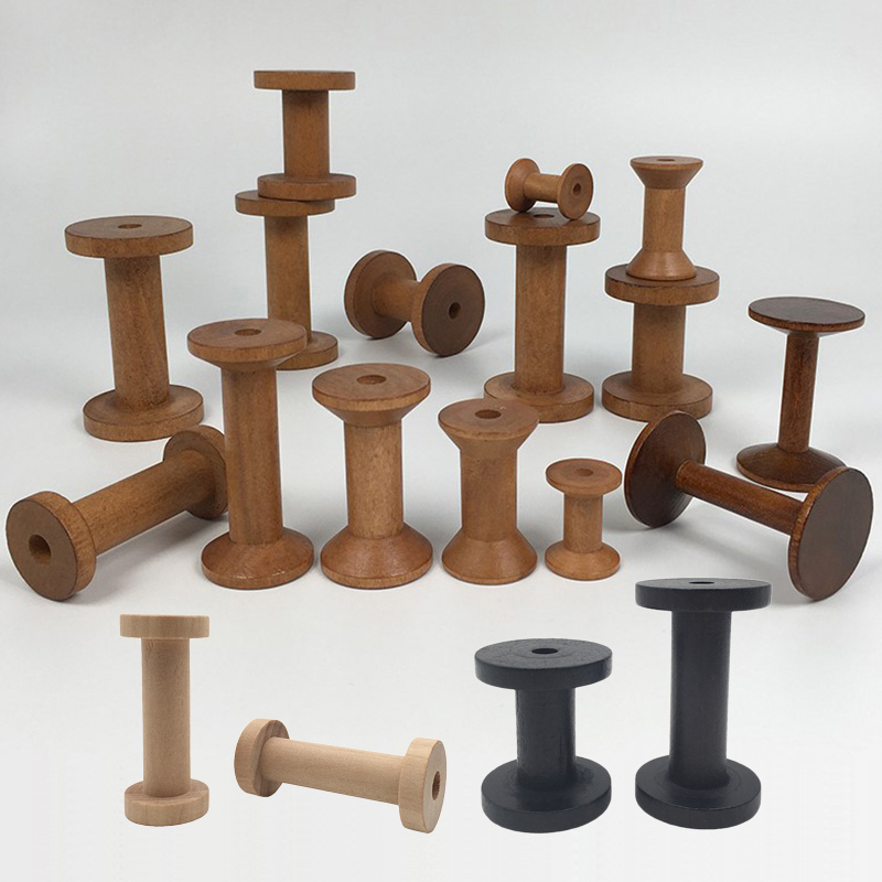 10Pcs/Set Vintage Natural Wood - Organza Ribbon Spool avis et prix