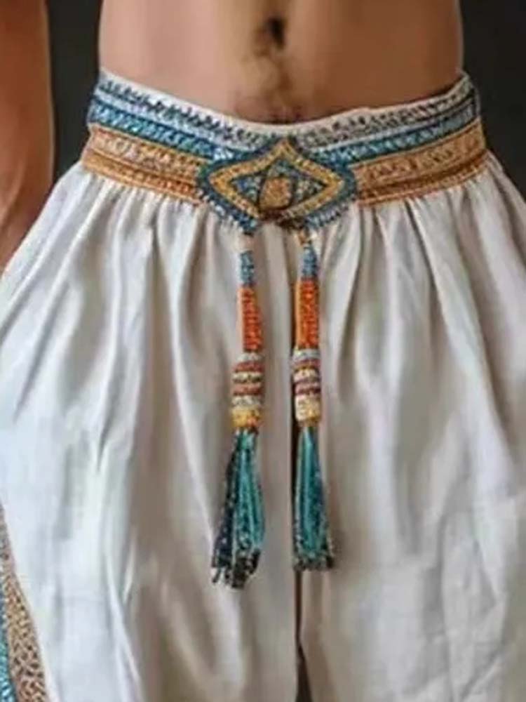 Men's Tassel Elastic Waist Cas - Tassel Fringe Trim avis et prix