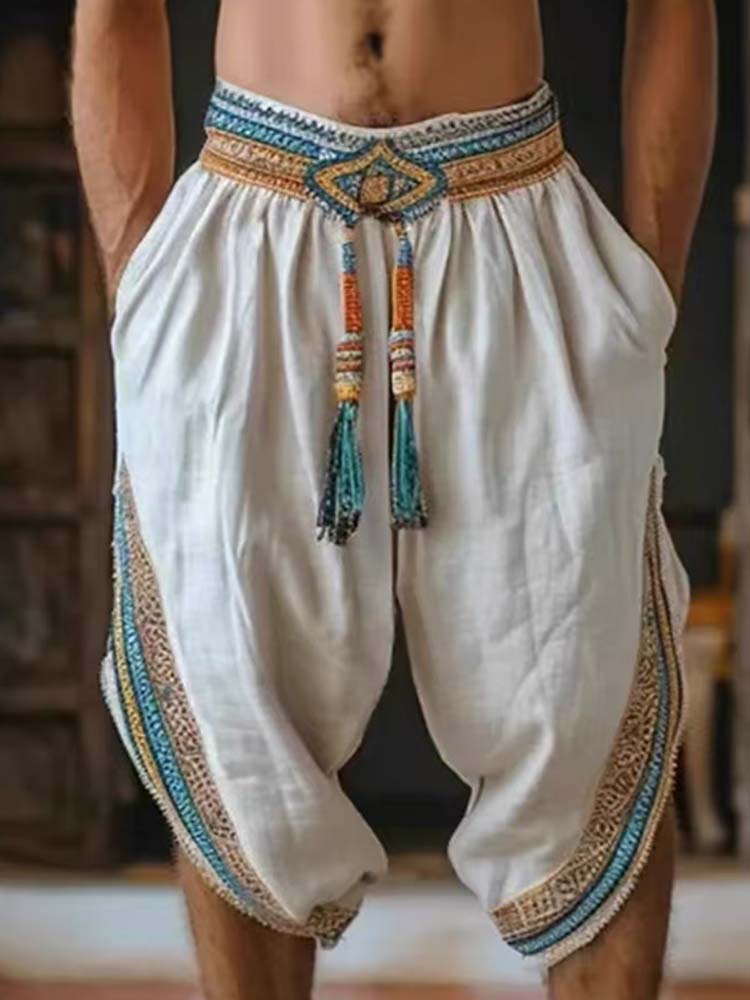 Men's Tassel Elastic Waist Cas - Tassel Fringe Trim avis et prix