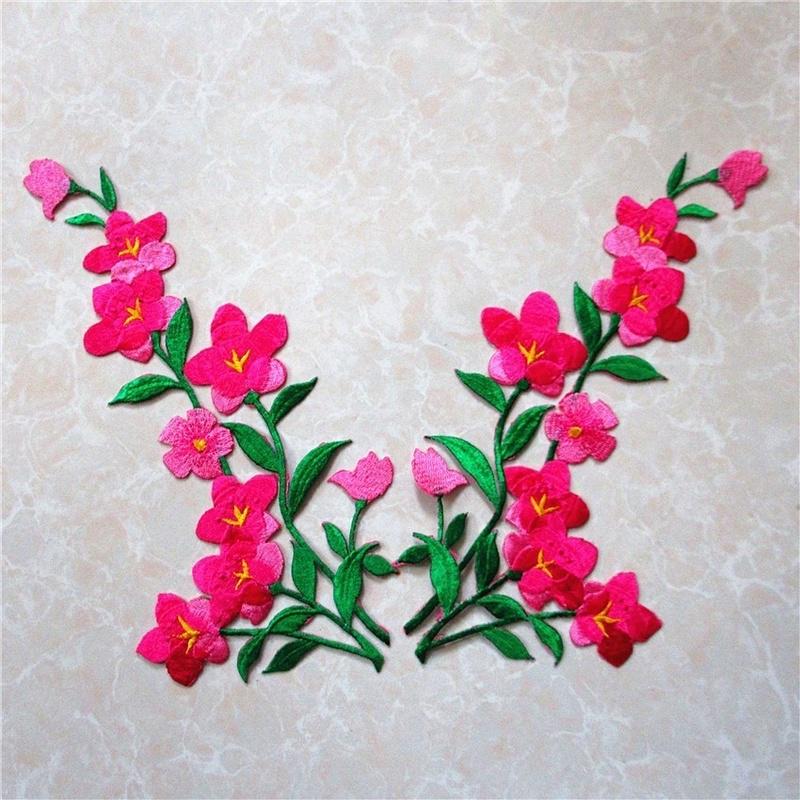1/2pcs Nice Blue Flower Patch  - Applique Patch Flower avis et prix
