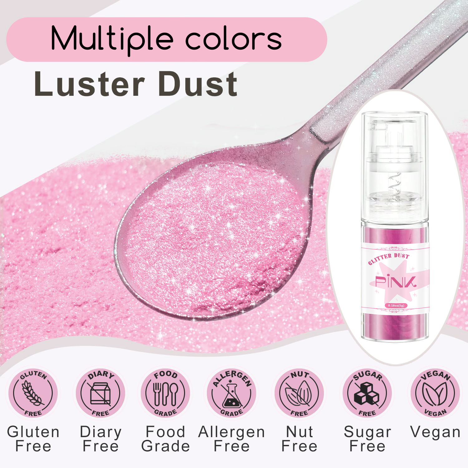 Multicolored Glitter Spray-Shi - Embellishment Crafts avis et prix