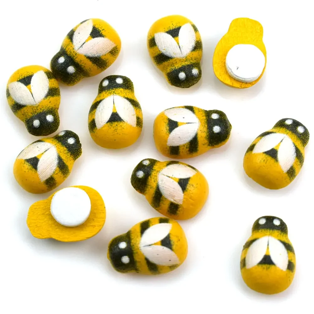 50pcs Yellow Wood Glue Buttons - Embellishment Glue Craft avis et prix